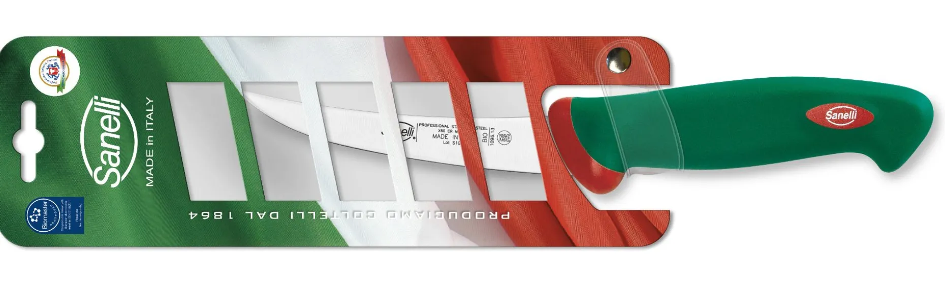 COLTELLO DISOSSO CURVO STRETTO FLESSIBILE CM.13