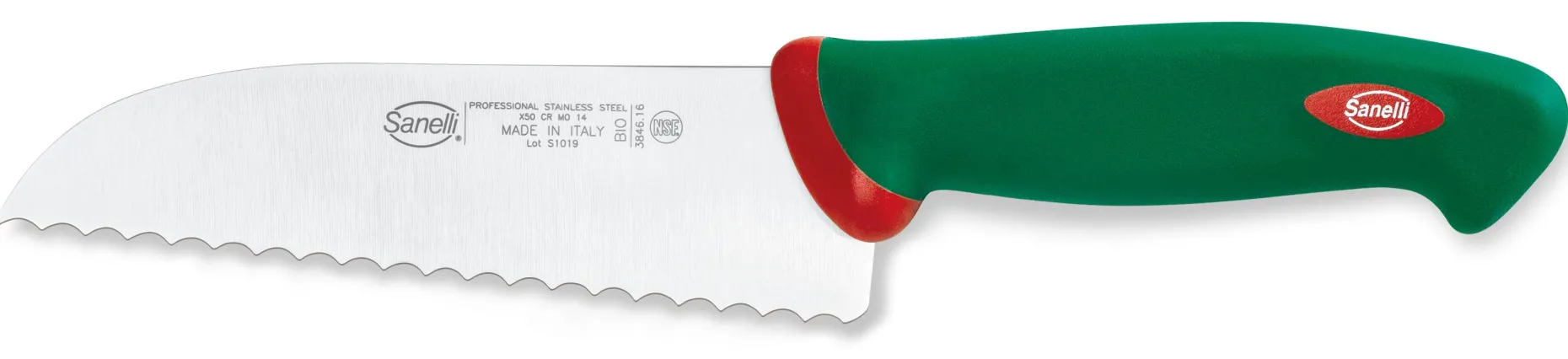 COLTELLO PIZZA SEGHETTATO CM.16