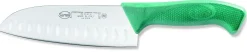 COLTELLO SANTOKU OLIVATO VERDE CM.16