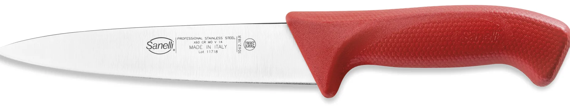 COLTELLO SCANNARE CM.18 ROSSO