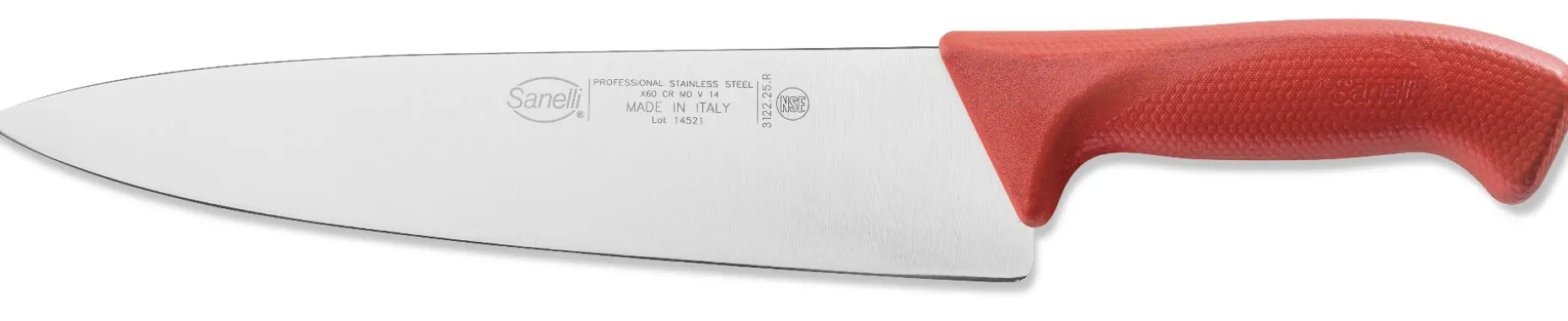 COLTELLO TRINCIANTE CM.25 ROSSO