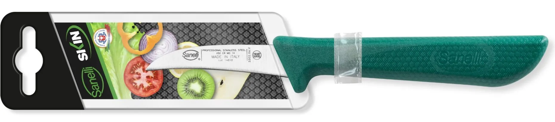 COLTELLO VERDURA CM.6 VERDE